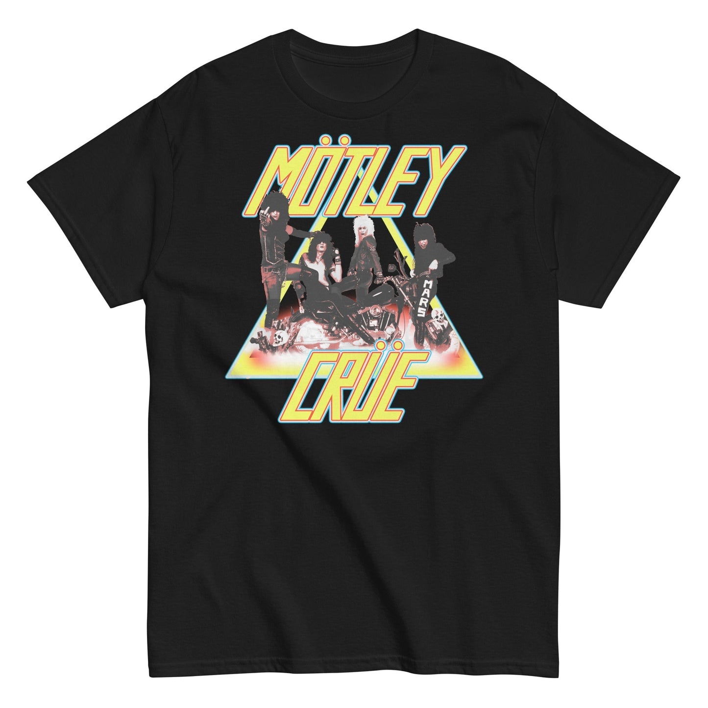 MerchMoment Motley Crue - Triangle Logo T-Shirt [Apparel] Black
