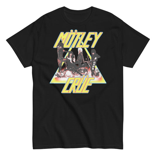 MerchMoment Motley Crue - Triangle Logo T-Shirt [Apparel] Black