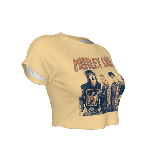 MERCHMOMENT Motley Crue With the Band Women's Crop Top [Apparel] - Rock Band Apparel