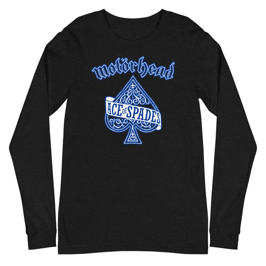 MERCHMOMENT Motorhead - Blue Ace Long Sleeve T-Shirt [Apparel] - Rock Band Apparel