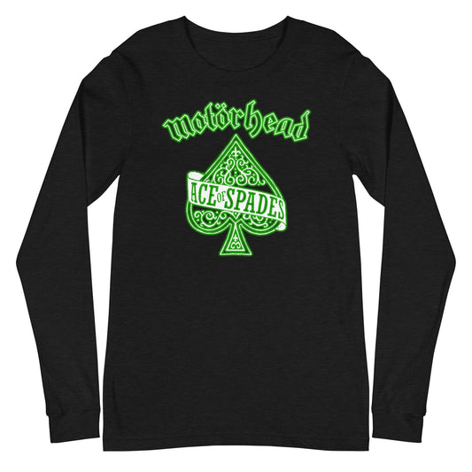 MERCHMOMENT Motorhead - Green Ace Long Sleeve T-Shirt [Apparel] - Rock Band Apparel