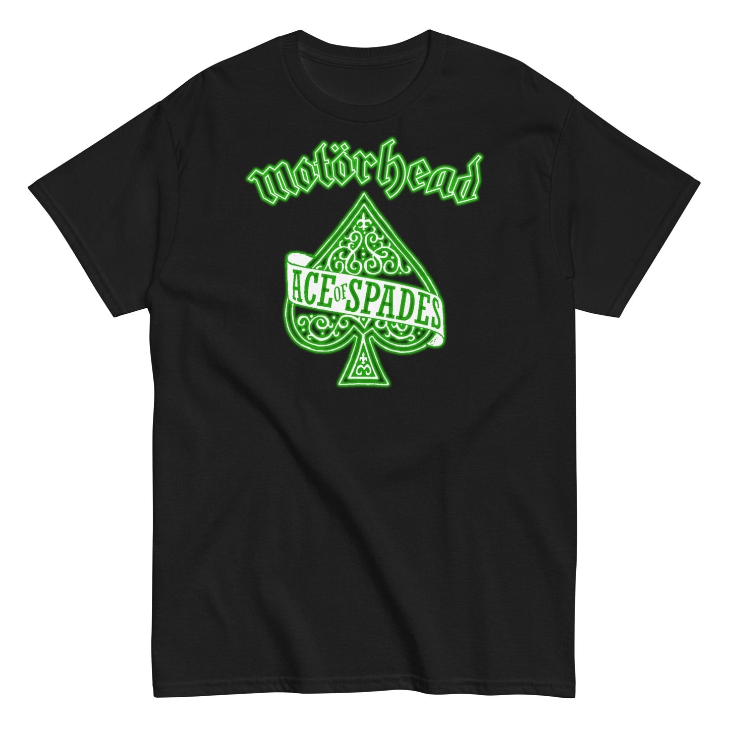 MERCHMOMENT Motorhead - Green Ace T-Shirt [Apparel] - Rock Band Apparel