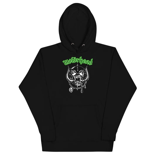 MerchMoment Motorhead - Green Logo Hoodie [Apparel] Black