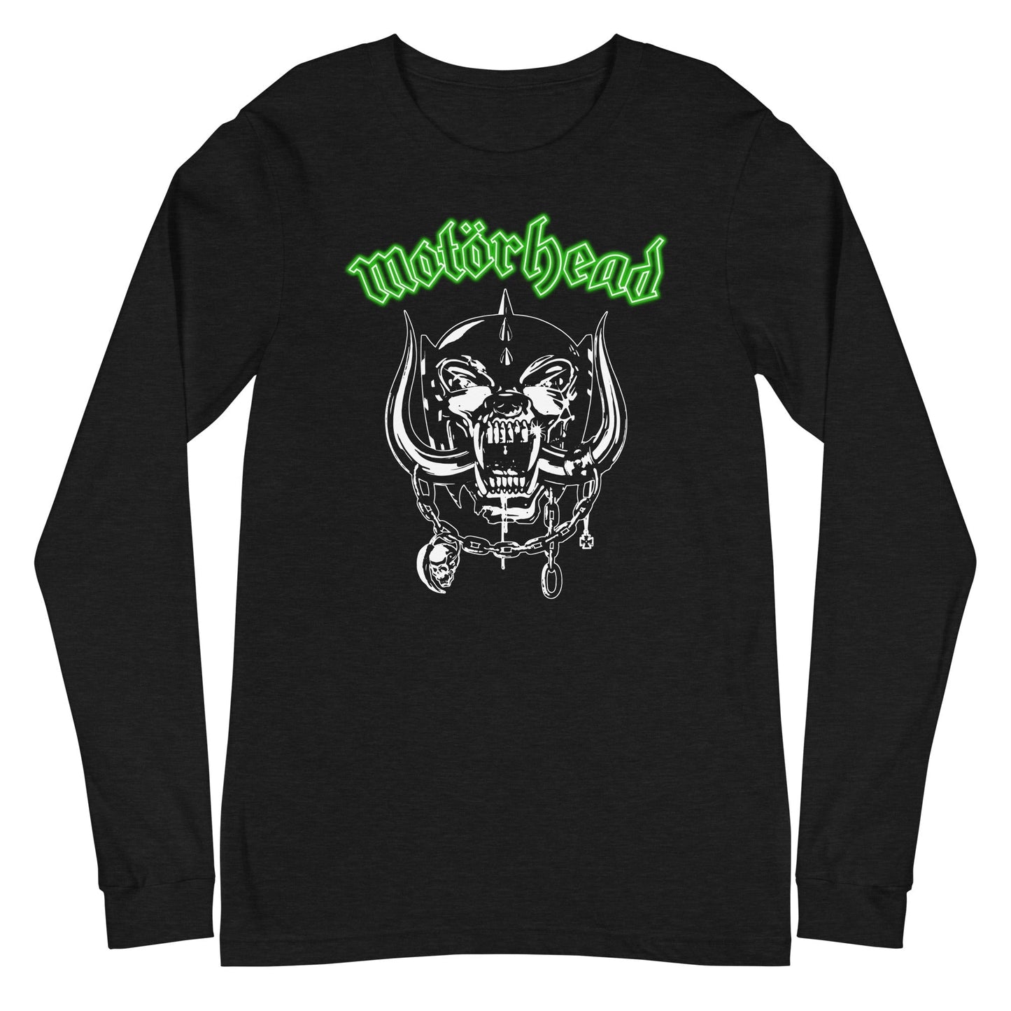 MerchMoment Motorhead - Green Logo Long Sleeve T-Shirt [Apparel] Black