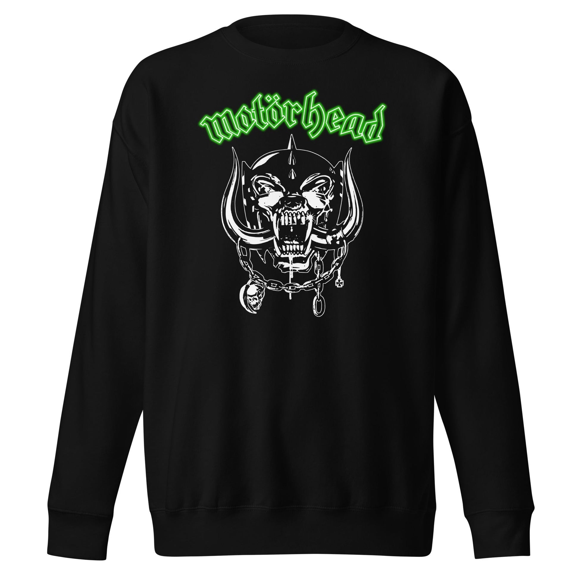 MerchMoment Motorhead - Green Logo Sweatshirt [Apparel] Black