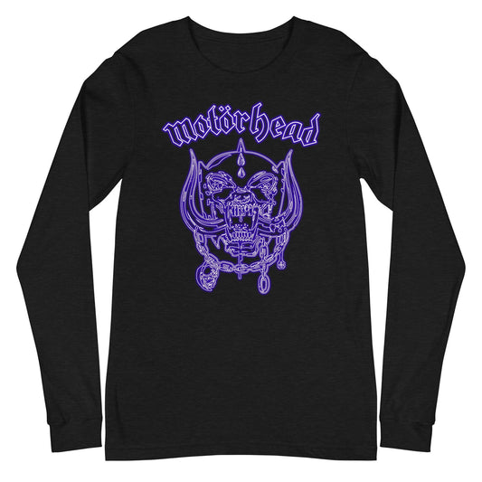 MERCHMOMENT Motorhead - Neon Blue Warpig Long Sleeve T-Shirt [Apparel] - Rock Band Apparel