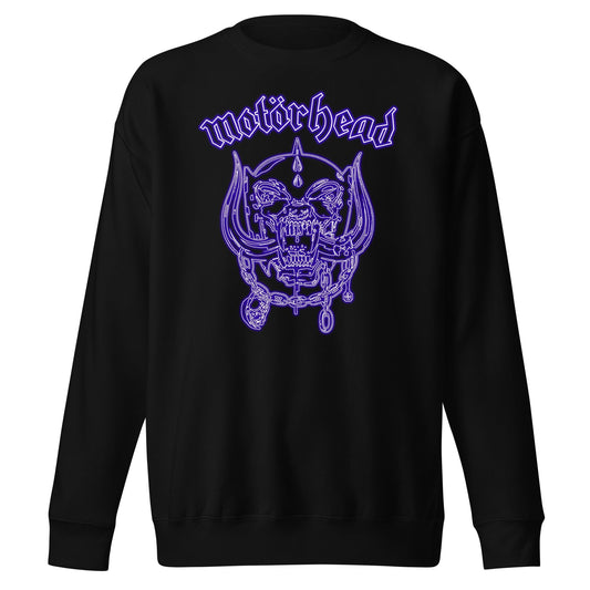 MerchMoment Motorhead - Neon Blue Warpig Sweatshirt [Apparel] Black