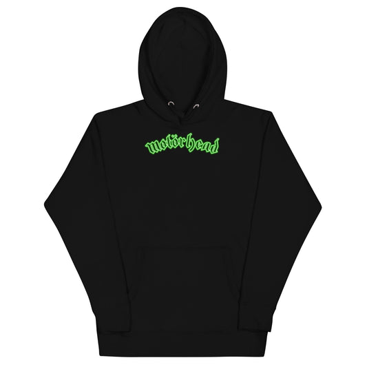 MERCHMOMENT Motorhead - Neon Green Moon Hoodie [Apparel] - Rock Band Apparel
