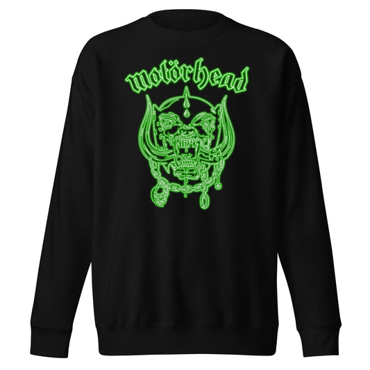 MERCHMOMENT Motorhead - Neon Green Warpig Sweatshirt [Apparel] - Rock Band Apparel