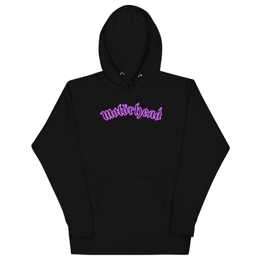 MerchMoment Motorhead - Neon Pink Moon Hoodie [Apparel] Black