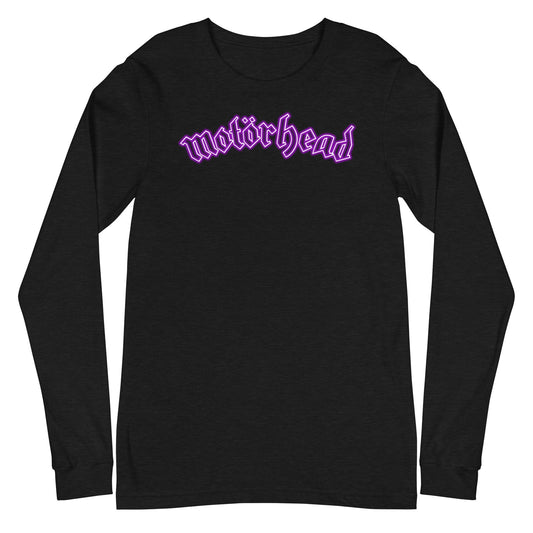 MerchMoment Motorhead - Neon Pink Moon Long Sleeve T-Shirt [Apparel] Black