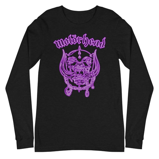 MERCHMOMENT Motorhead - Neon Purple Warpig Long Sleeve T-Shirt [Apparel] - Rock Band Apparel