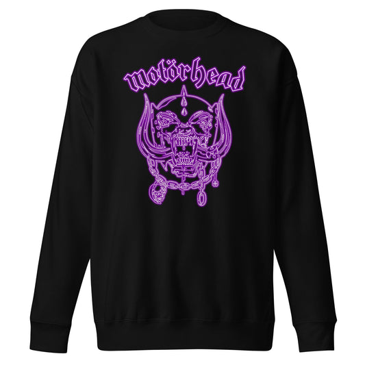 MERCHMOMENT Motorhead - Neon Purple Warpig Sweatshirt [Apparel] - Rock Band Apparel