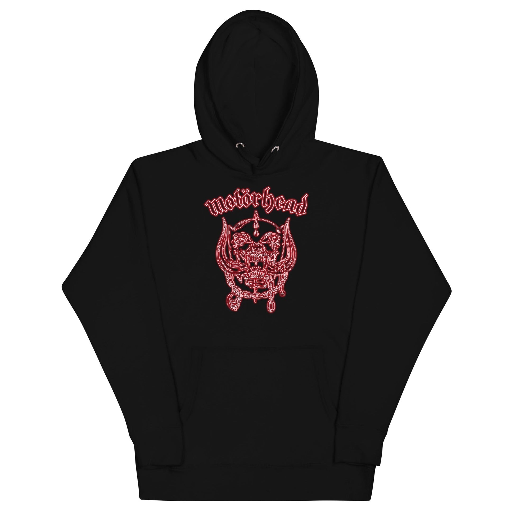 MerchMoment Motorhead - Neon Red Warpig Hoodie [Apparel] Black