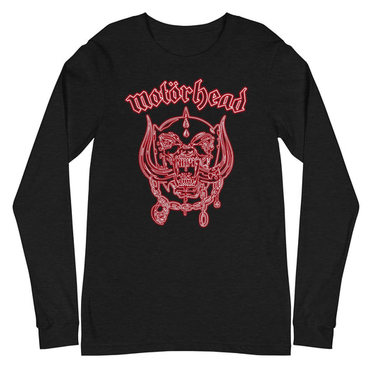 MERCHMOMENT Motorhead - Neon Red Warpig Long Sleeve T-Shirt [Apparel] - Rock Band Apparel