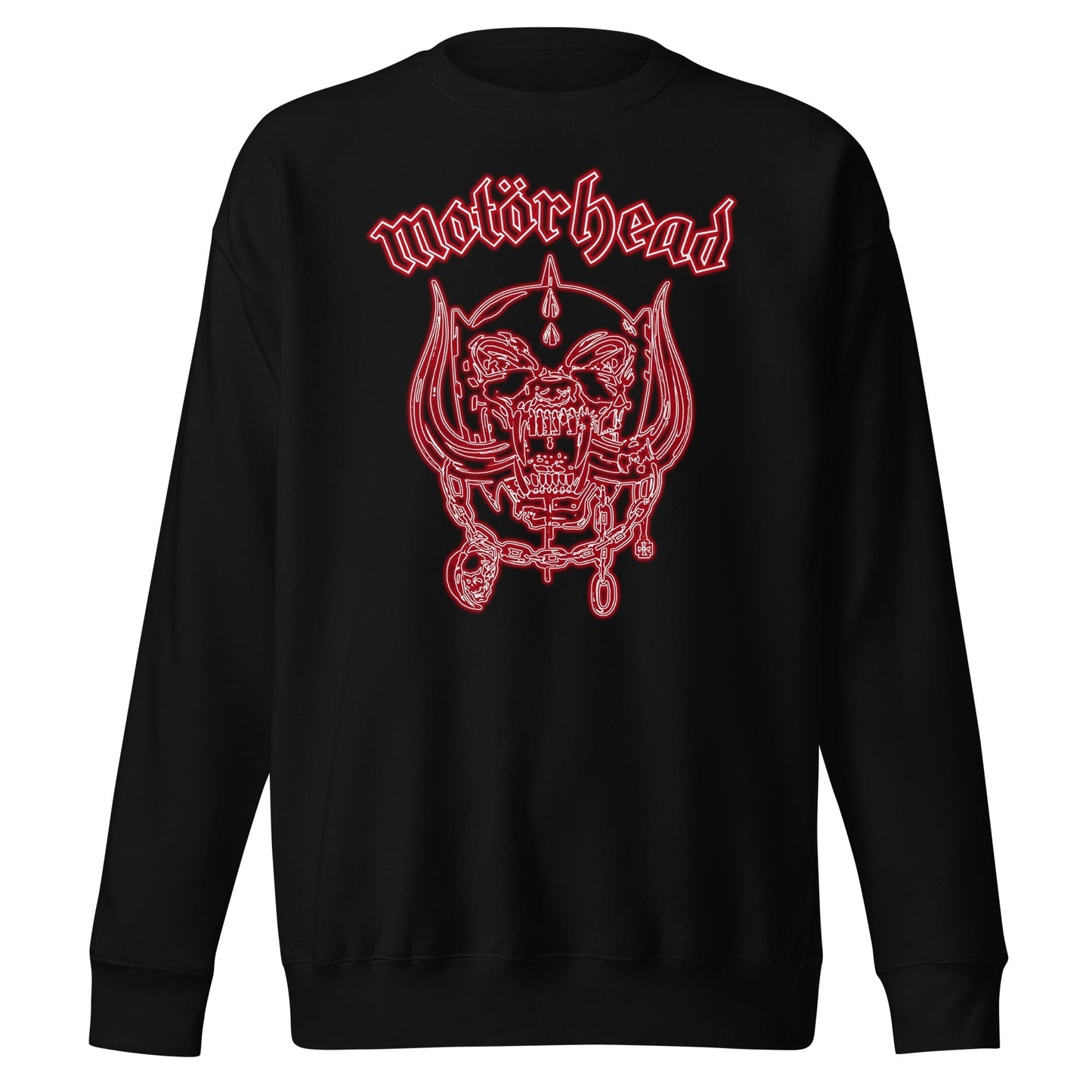 MerchMoment Motorhead - Neon Red Warpig Sweatshirt [Apparel] Black