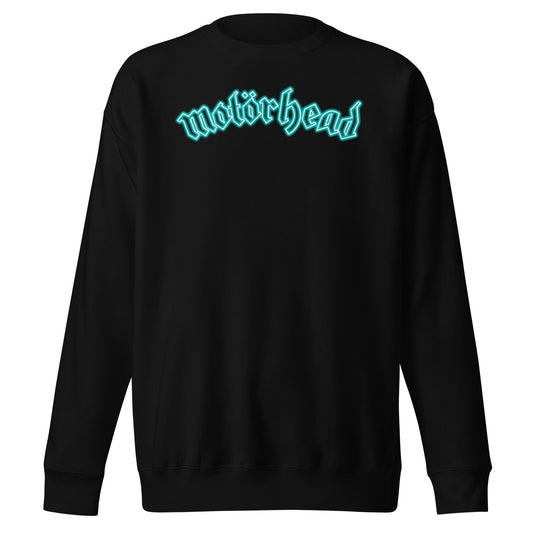 MERCHMOMENT Motorhead - Neon Teal Moon Sweatshirt [Apparel] - Rock Band Apparel