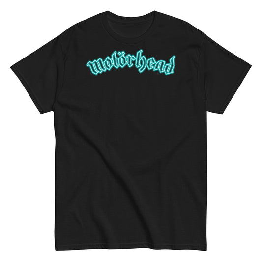 MERCHMOMENT Motorhead - Neon Teal Moon T-Shirt [Apparel] - Rock Band Apparel