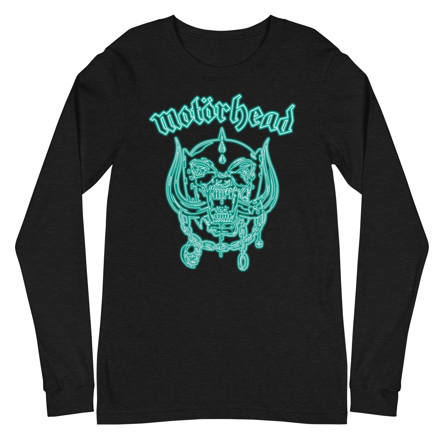 MERCHMOMENT Motorhead - Neon Teal Warpig Long Sleeve T-Shirt [Apparel] - Rock Band Apparel