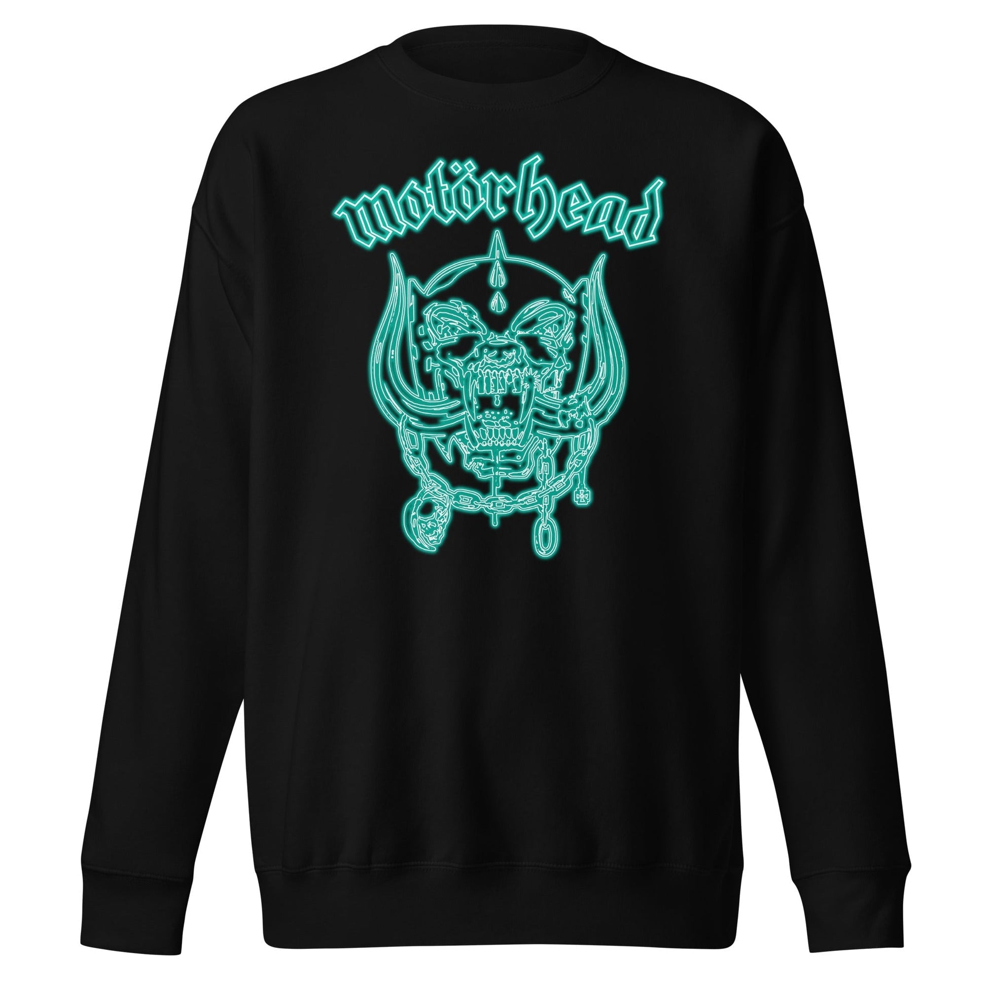 MERCHMOMENT Motorhead - Neon Teal Warpig Sweatshirt [Apparel] - Rock Band Apparel