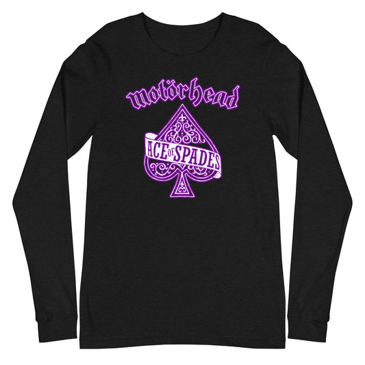 MERCHMOMENT Motorhead - Purple Ace Long Sleeve T-Shirt [Apparel] - Rock Band Apparel