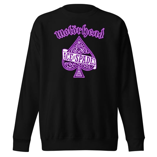 MerchMoment Motorhead - Purple Ace Sweatshirt [Apparel] Black
