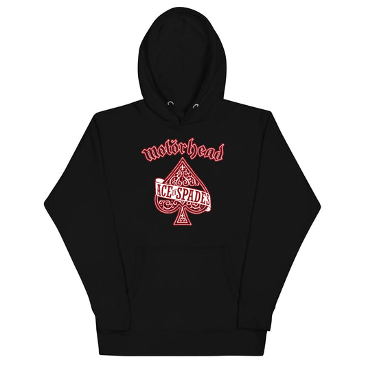 MERCHMOMENT Motorhead - Red Ace Hoodie [Apparel] - Rock Band Apparel