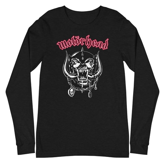 MerchMoment Motorhead - Red Logo Long Sleeve T-Shirt [Apparel] Black