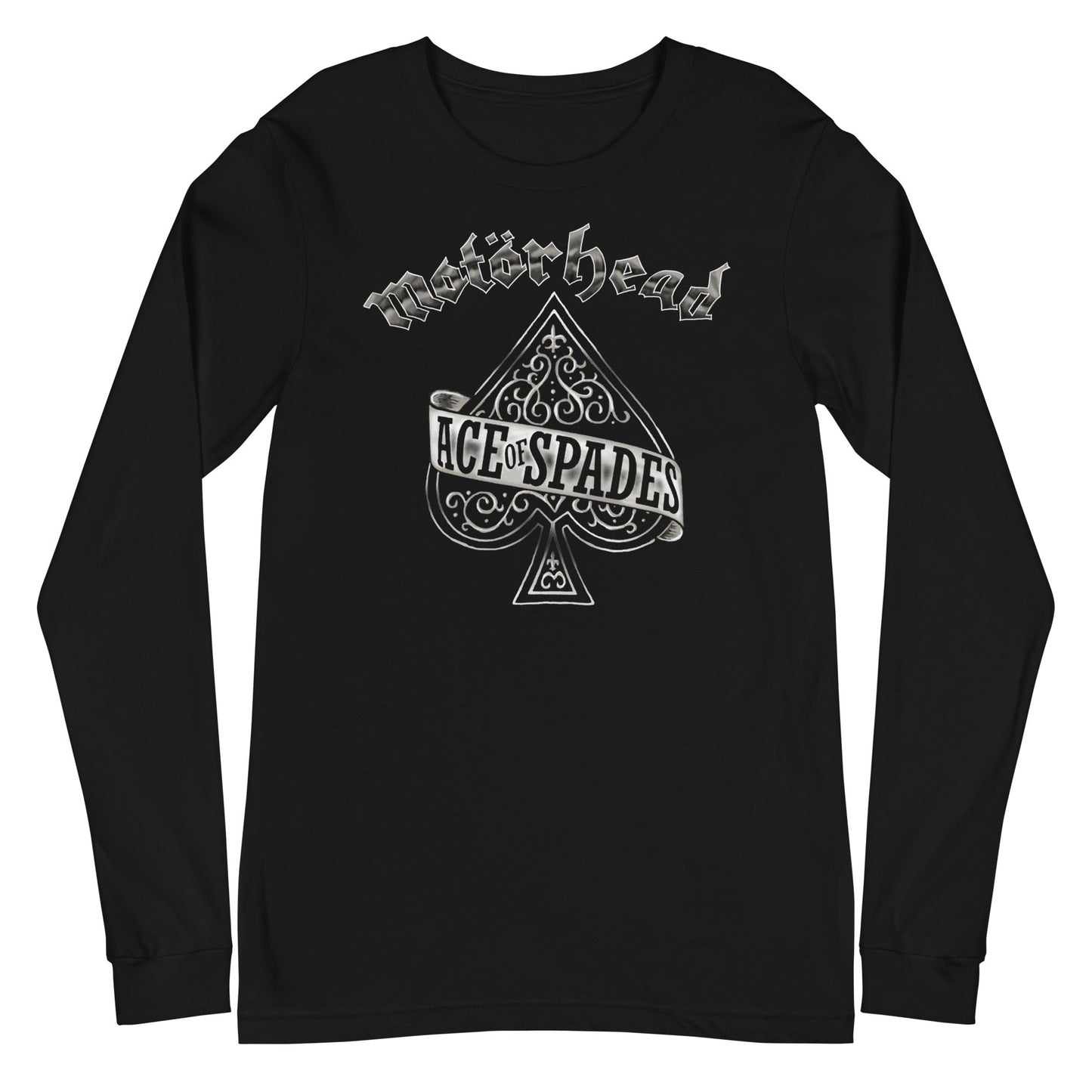 MerchMoment Motorhead - Silver Ace Long Sleeve T-Shirt [Apparel] Black