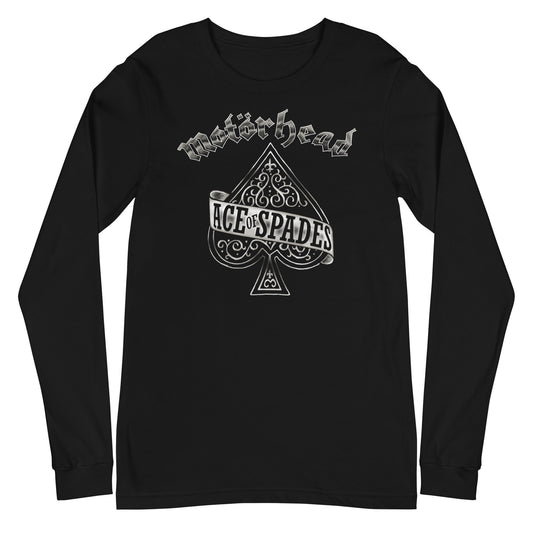 MerchMoment Motorhead - Silver Ace Long Sleeve T-Shirt [Apparel] Black