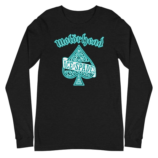 MERCHMOMENT Motorhead - Teal Ace Long Sleeve T-Shirt [Apparel] - Rock Band Apparel