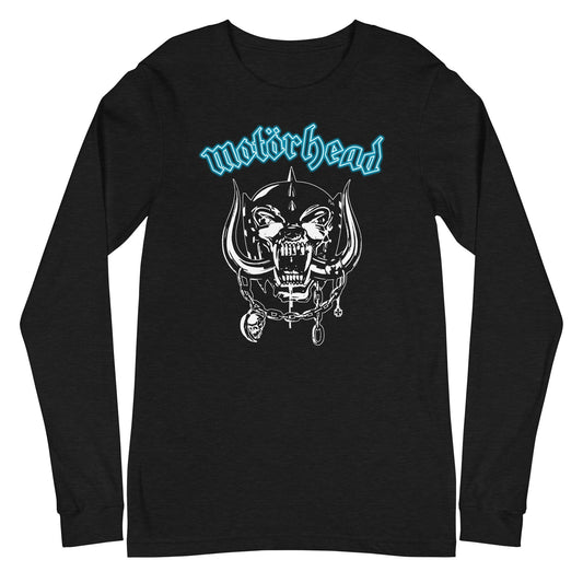 MerchMoment Motorhead - Teal Logo Long Sleeve T-Shirt [Apparel] Black