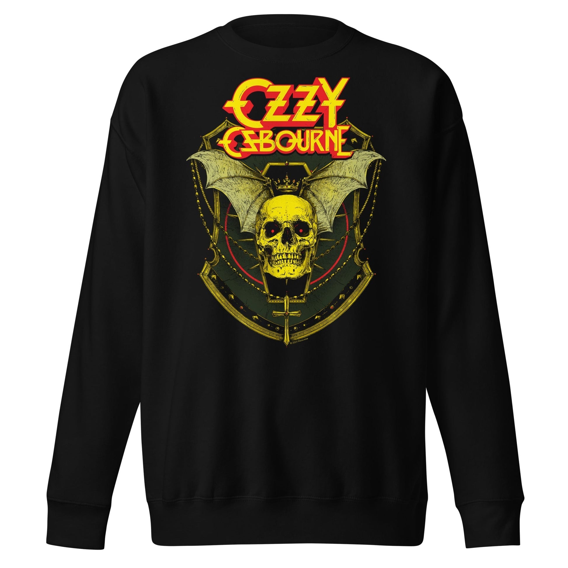 MerchMoment Ozzy Osbourne - Bat Skull Sweatshirt [Apparel] Black