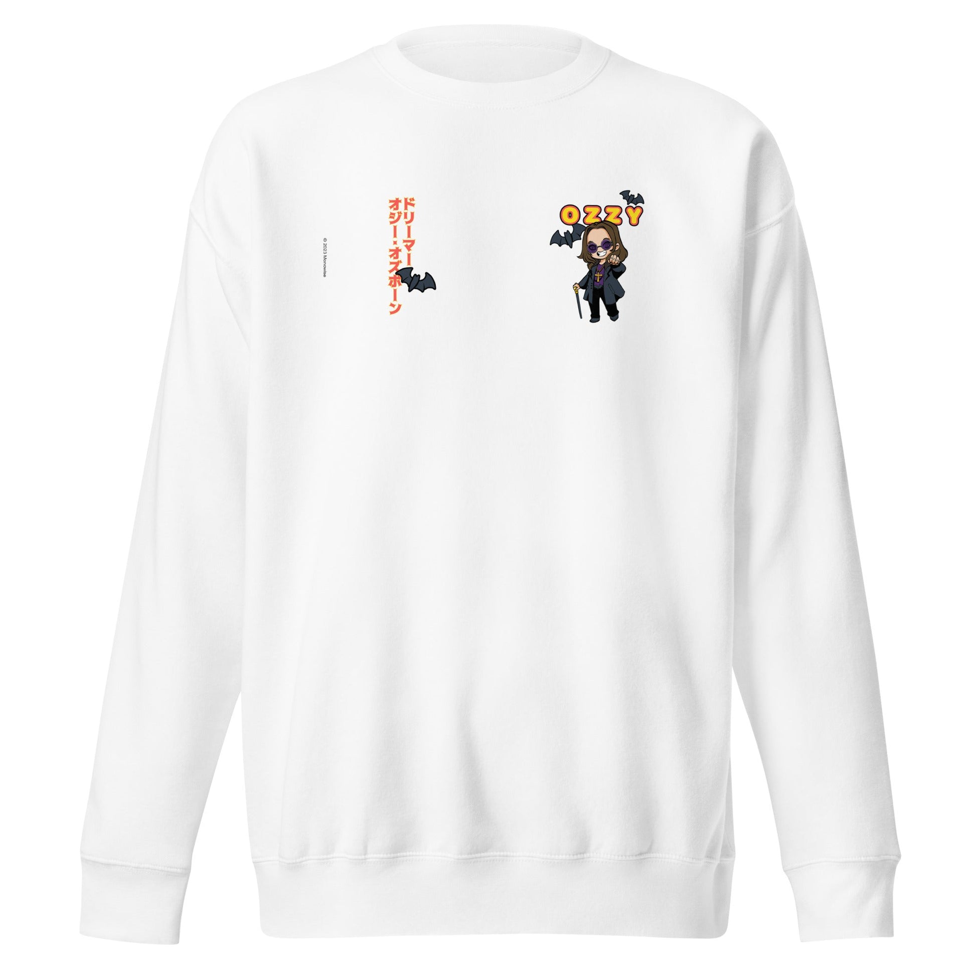 MerchMoment Ozzy Osbourne - Cartoon Logo Sweatshirt [Apparel] White