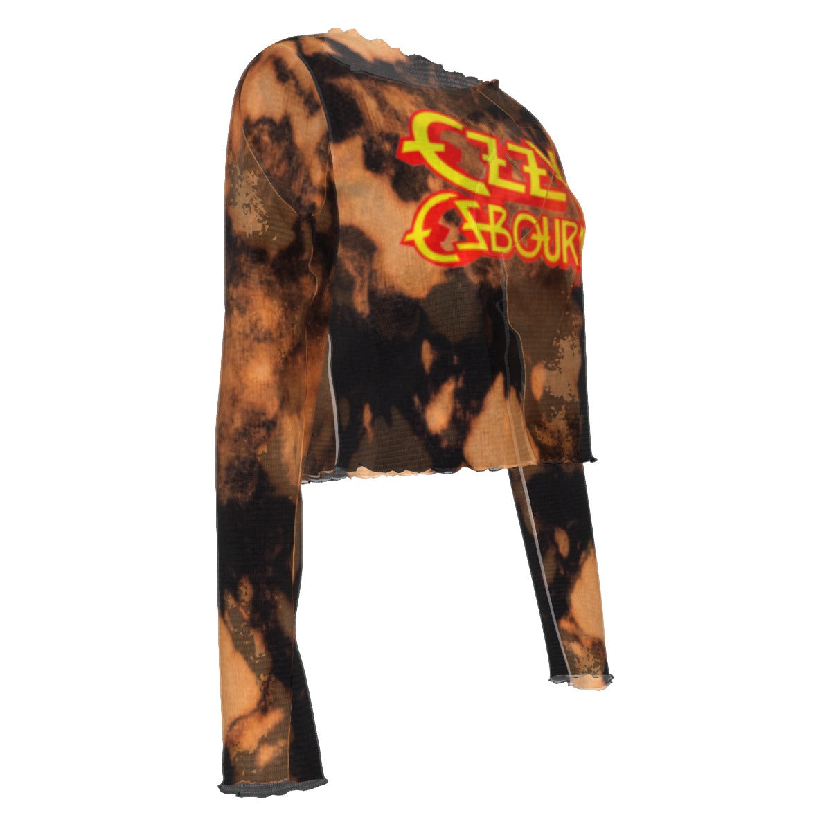 MERCHMOMENT Ozzy Osbourne Classic Logo Women's Mesh Top [Apparel] - Rock Band Apparel