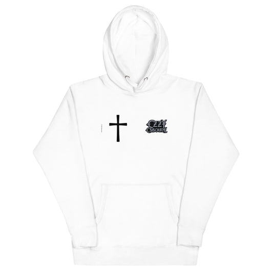 MerchMoment Ozzy Osbourne - Cross Logo Hoodie [Apparel] White