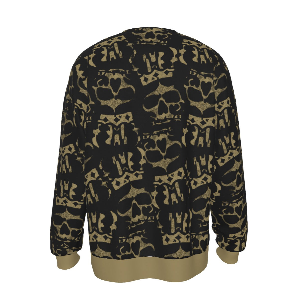 MERCHMOMENT Ozzy Osbourne Crown Skull All Over Print Sweatshirt [Apparel] - Rock Band Apparel
