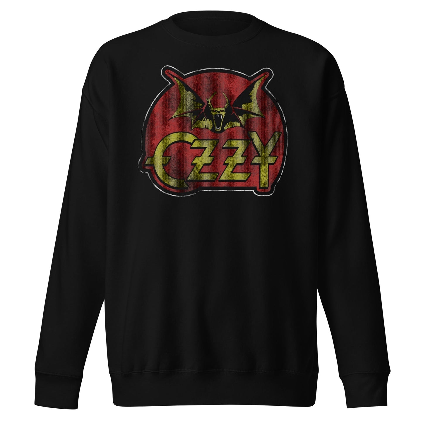 MerchMoment Ozzy Osbourne - Flaming Bat Sweatshirt [Apparel] Black