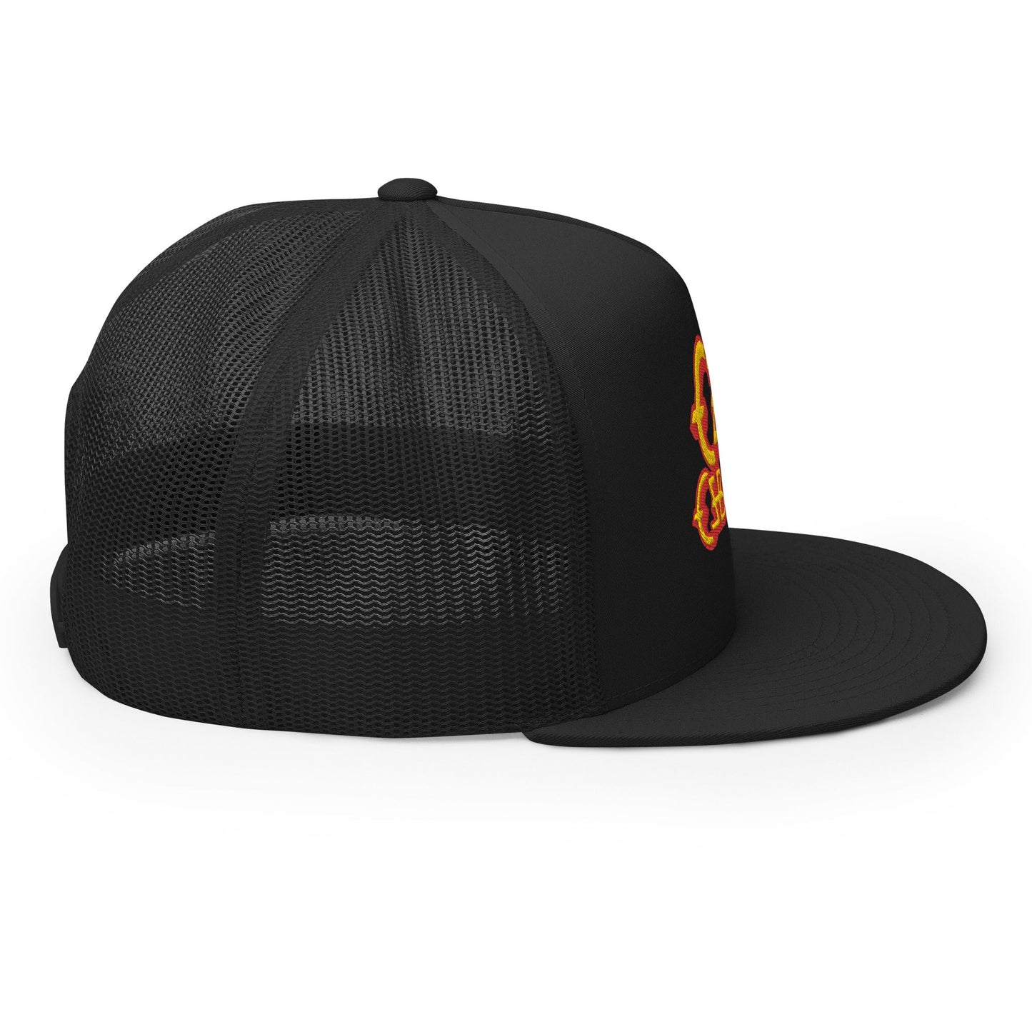 MERCHMOMENT Ozzy Osbourne Noise Embroidered Trucker Hat [Apparel] - Rock Band Apparel