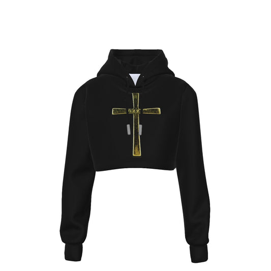 MerchMoment Ozzy Osbourne Pray for Ozzy Women's Cropped Hoodie [Apparel] As Shown