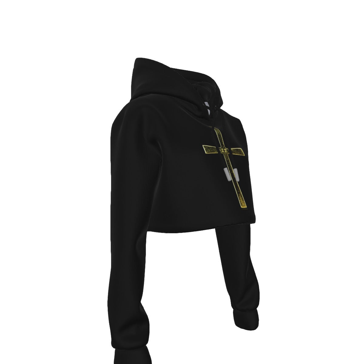 MerchMoment Ozzy Osbourne Pray for Ozzy Women's Cropped Hoodie [Apparel] As Shown