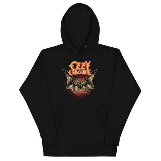MerchMoment Ozzy Osbourne - Screaming Bat Hoodie [Apparel] Black