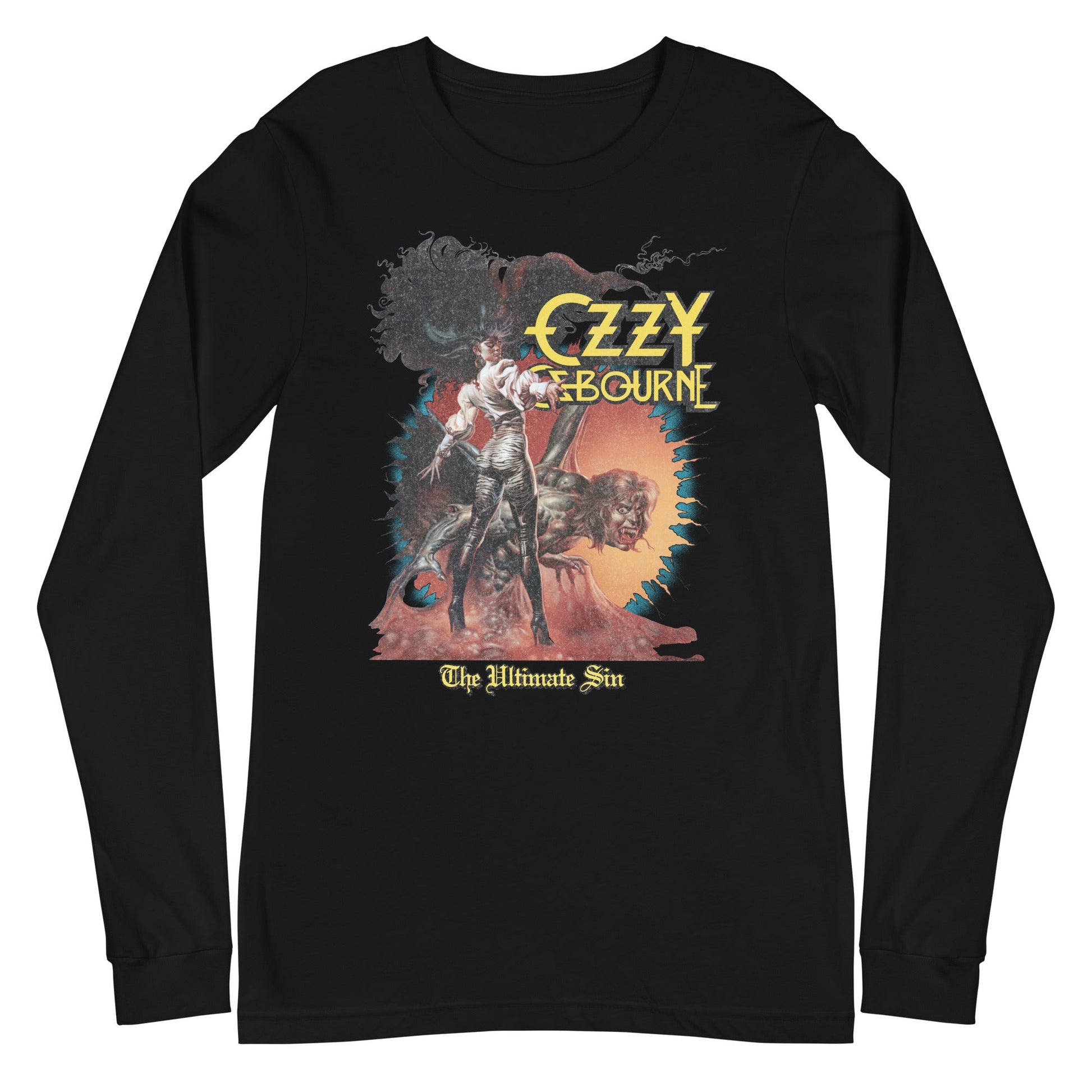 MerchMoment Ozzy Osbourne - The Ultimate Sin Long Sleeve T-Shirt [Apparel] Black
