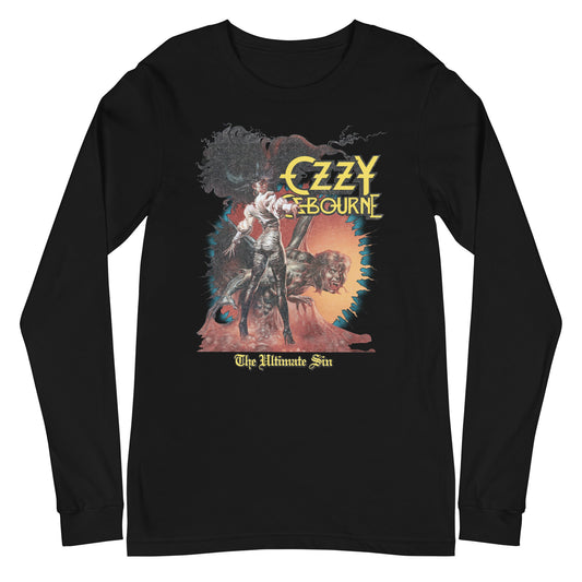 MerchMoment Ozzy Osbourne - The Ultimate Sin Long Sleeve T-Shirt [Apparel] Black