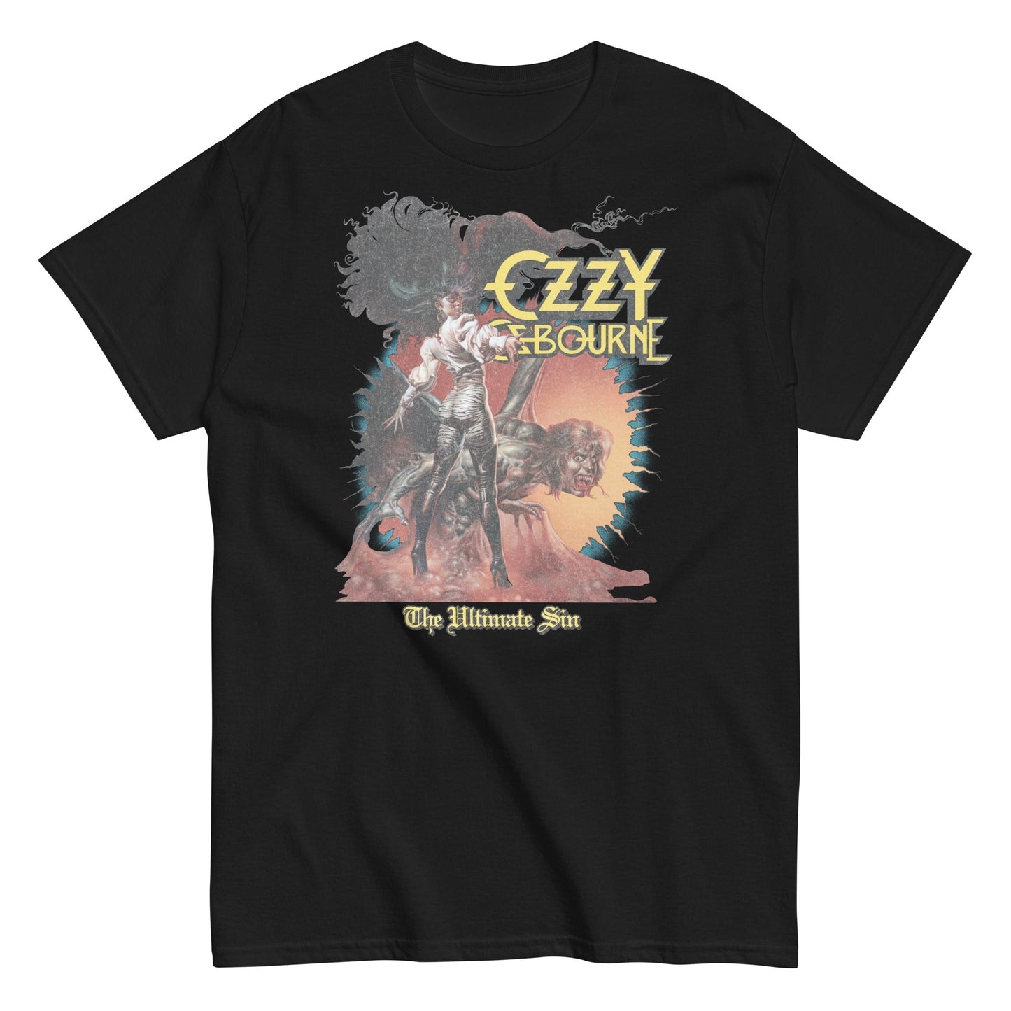 MERCHMOMENT Ozzy Osbourne - The Ultimate Sin T-Shirt [Apparel] - Rock Band Apparel