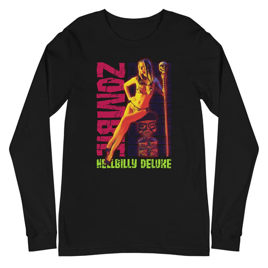 MerchMoment Rob Zombie - Bikini Long Sleeve T-Shirt [Apparel] Black