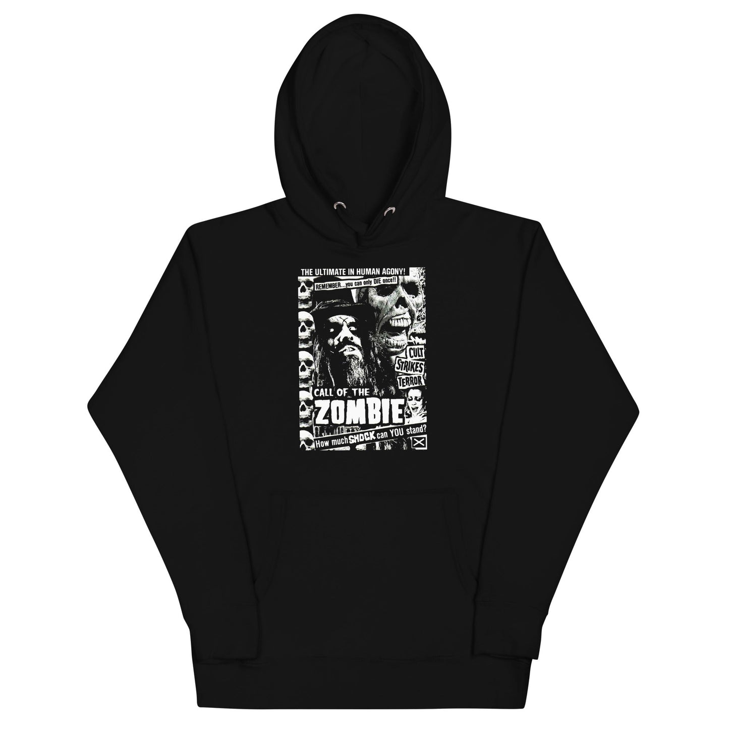 MERCHMOMENT Rob Zombie - Black and White Hoodie [Apparel] - Rock Band Apparel