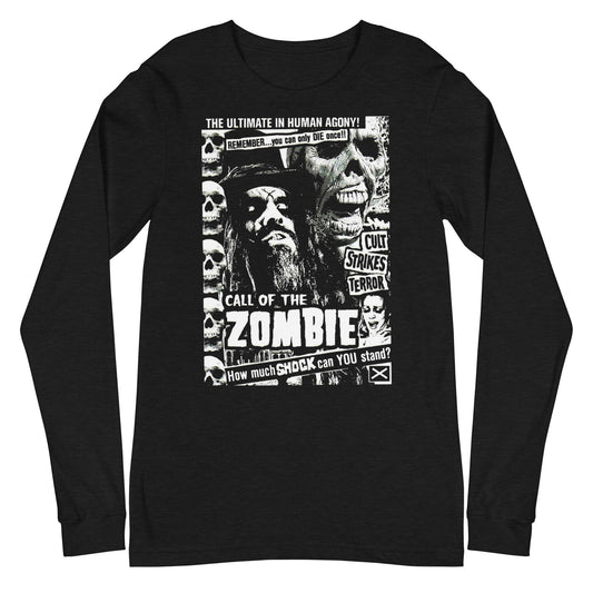 MERCHMOMENT Rob Zombie - Black and White Long Sleeve T-Shirt [Apparel] - Rock Band Apparel