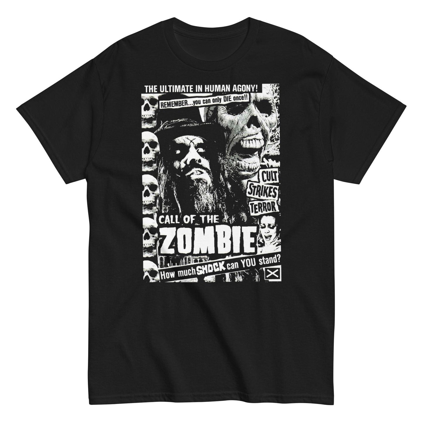 MERCHMOMENT Rob Zombie - Black and White T-Shirt [Apparel] - Rock Band Apparel