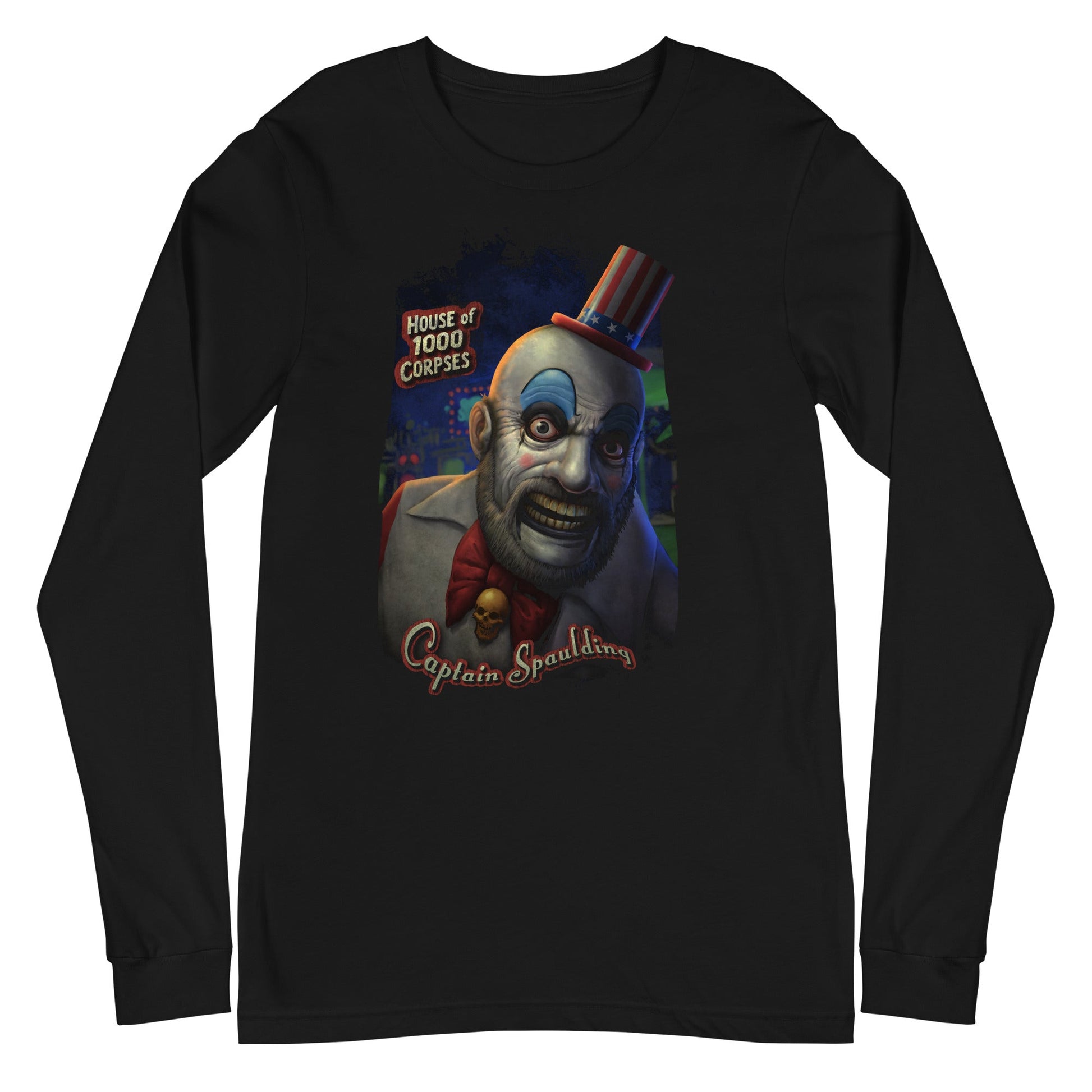 MerchMoment Rob Zombie - Captain Spaulding Long Sleeve T-Shirt [Apparel] Black